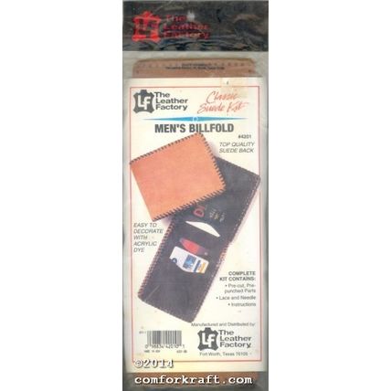 Mens Billfold #4201 Classic Suede Kit