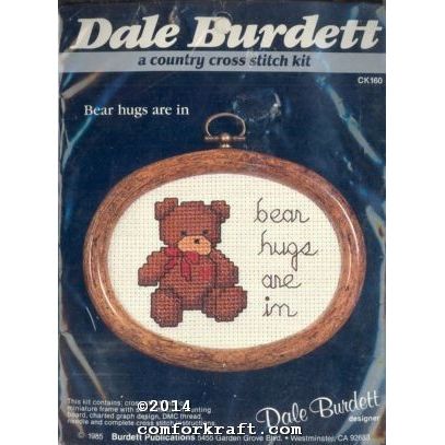 Bear Hugs Are In CK160 Country Cross Stitch Kit by Dale Burdett