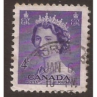 1953 Canada, Queen Elizabeth II, Used Stamp, SG.453 #3