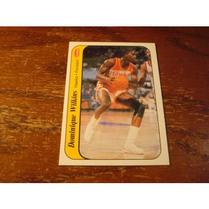 1986/87, Fleer Sticker Insert, DOMINIQUE WILKINS, HOF, Hawks #11
