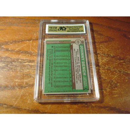 1976 Topps, Graded Near Mint 8, JOHNNY BENCH, Reds, HOF