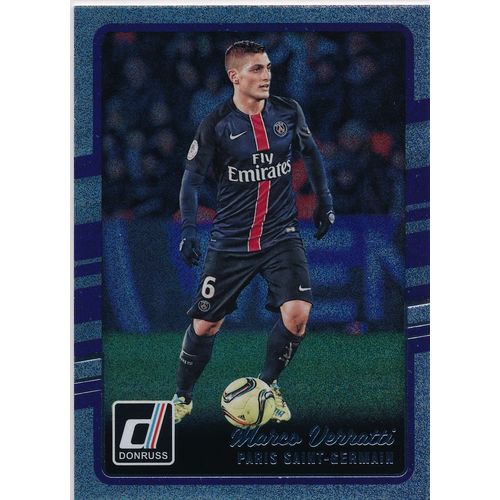 2016 Donruss Soccer Silver Foil Parallel 129 Marco Verratti Paris Saint-Germain