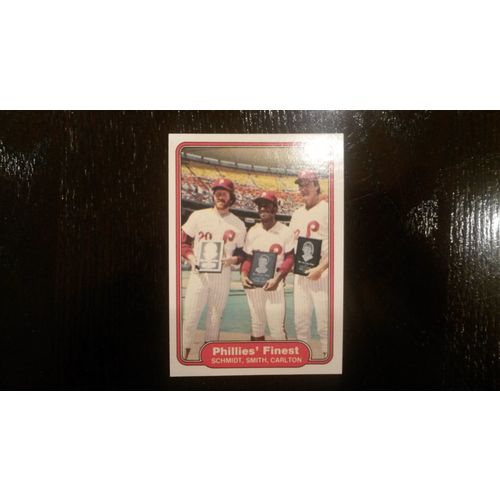 1982 Fleer Card # 641 Phillies' Finest Philadelphia Phillies