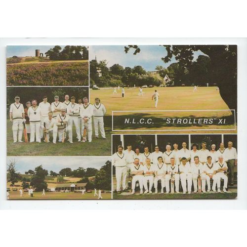 Newtown Linford Cricket Club Strollers XI Postcard Leicestershire