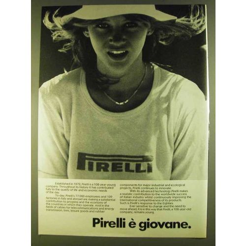 1980 Pirelli Tires Ad - Pirelli e Giovane