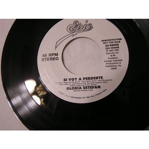 Gloria Estefan Promo 45-DON'T WANNA LOSE YOU/SI VOY A PERDERTE STEREO
