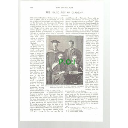 (5416) Glasgow United YMCA / University / Athenaeum Lord Overtoun 1896 Article
