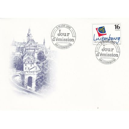Luxembourg 1995 European City of Culture FDC special cancel Unaddressed VGC