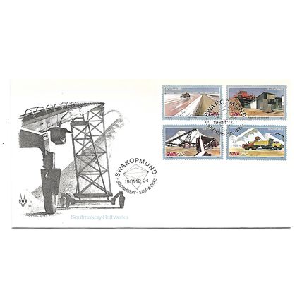 South West Africa.Salt Industry set of 4.First Day Cover.Dec20