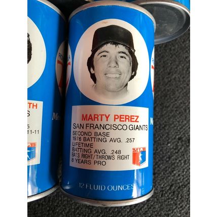 RC Cola 1977 Baseball Player Can Lot Of 5 Parker Boone Perez Garland Messersmith