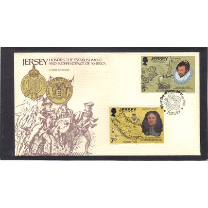 FDC Int'l Jersey Honoring USA Bicentennial (Cachet-U/A) CV01070