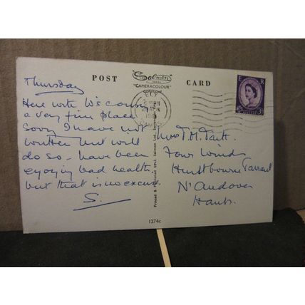 WEST FRONT, ELY CATHEDRAL, Cambridgeshire used postcard J. Salmon 1961 pm =