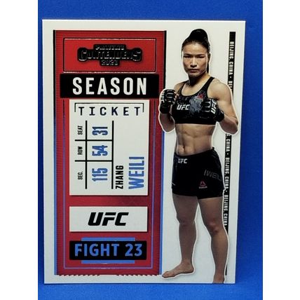2021 Panini Contenders Season Ticket UFC #10 Zhang Weili