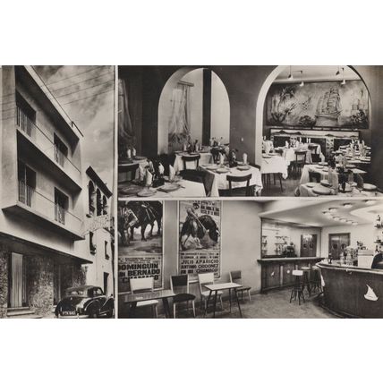 Hotel Ruiz Blanes Catalonia Spanish Vintage Real Photo Postcard