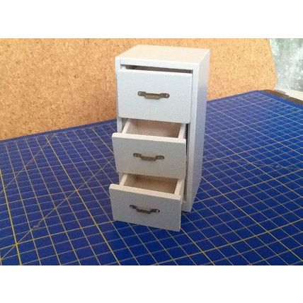 Filing Cabinet 1:12th Dolls House Miniature