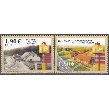 Eesti 2020 Europa CEPT Anciennes routes postales Neuf **