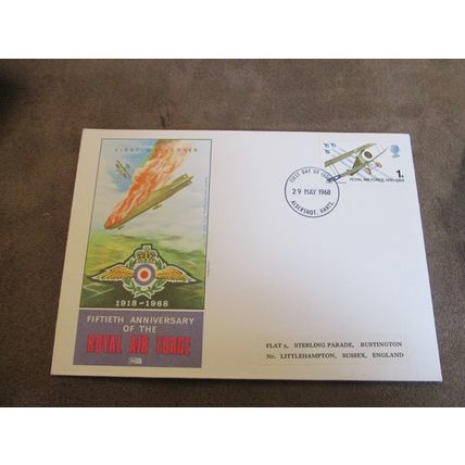 Philart 1968 GB FDC Cover - RAF / Royal Air Force - Zeppelin - Aldershot frank