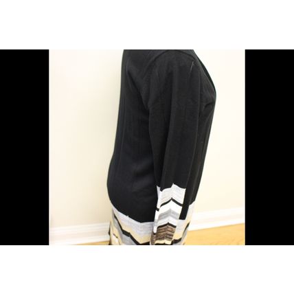New Directions long cardigan/jacket, size XL, Black/Tan/White/Gray/Brown
