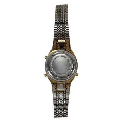 Vintage Caravelle Digital Quartz Women’s Gold Tone Watch For Parts Or Repair