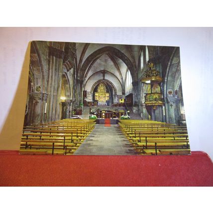 CATHEDRAL, GHUR, SWITZERLAND . used postcard 1985 postmark #