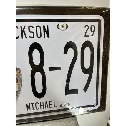 Michael Jackson License Plate Collectible