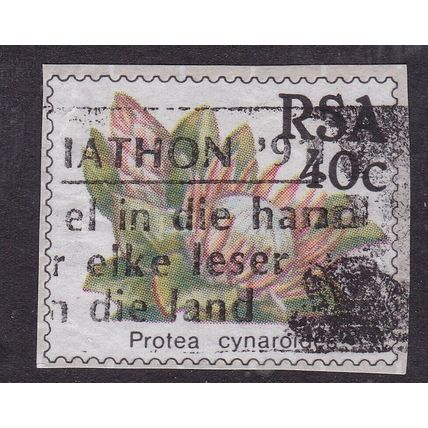 South Africa Protea 40c Stationary Cut Out VGC