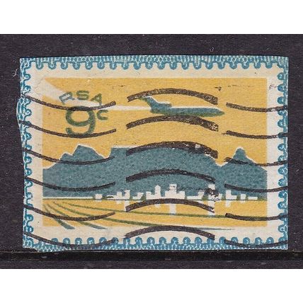 South Africa Jetliner over Table Mountain 9c Stationary Cut Out VGC