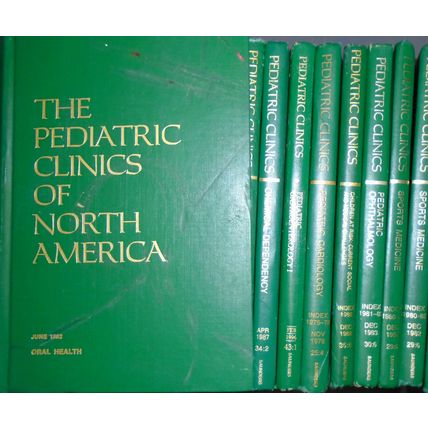 Pediatric Clinics of North America - 41 Hardcover books lot. 1979-1996
