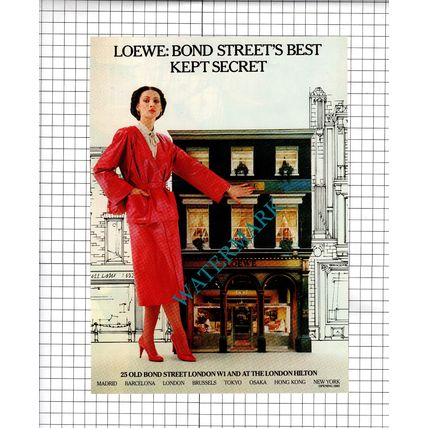 Loewe Bond Street London VINTAGE ADVERT - 1980