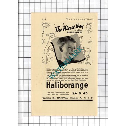 Haliborange Advert - 1938 Small Advert