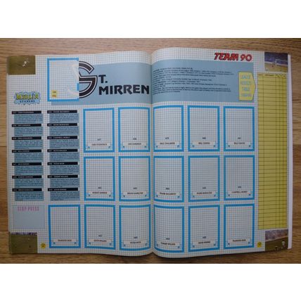 Merlin Team 90 | Empty Sticker Album