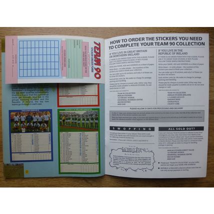 Merlin Team 90 | Empty Sticker Album