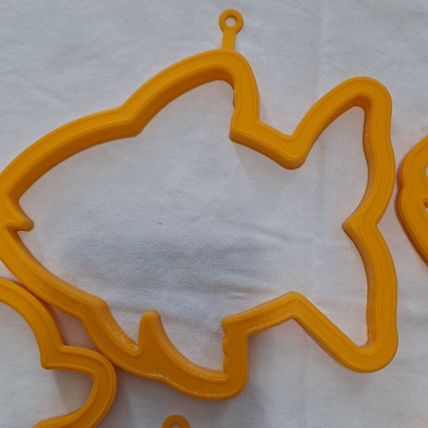Lot 6 Silicone PANCAKE/EGG MOLDS Butterfly Fish Duck Shaper maker