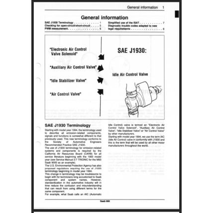Saab 900 Climate Control System ACC Workshop Manual 1994 199731583 PDF
