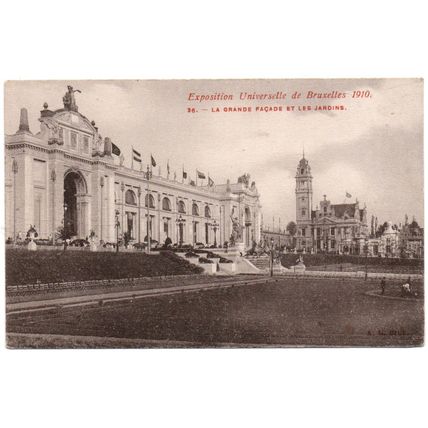 PRINTED POSTCARD EXPOSITION UNIVERSELLE DE BRUXELLES 1910 (4272)