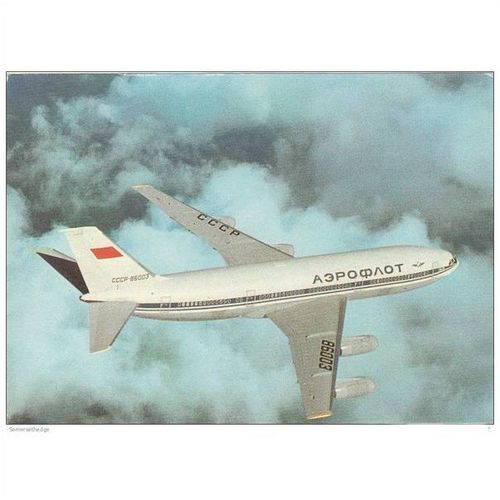 Aeroflot Ilyushin IL86 Aircraft Postcard (A14543)