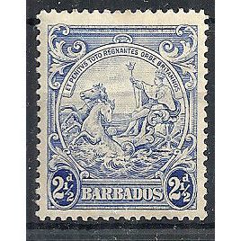 Barbados 1938 SG251 2 1/2d Ultramarine Mounted Mint .. .