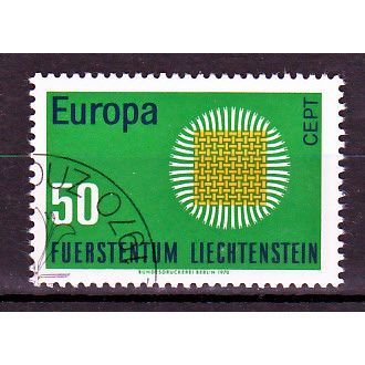Liechtenstein Europa Cept 1970 gestempeld