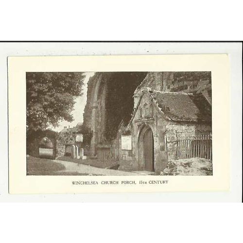 Sussex WINCHELSEA Church Porch Postcard