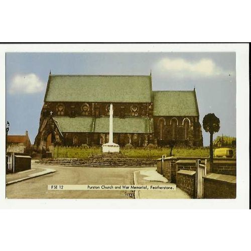 Yorkshire FEATHERSTONE Purston Church Postcard by Frith (FSE.12)