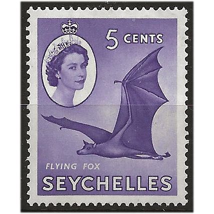 Sarawak 1957 SG175a 5c Violet Mounted Mint .. .