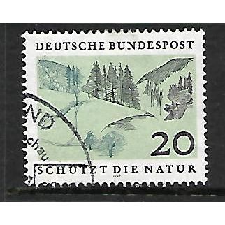 GERMANY 1969 NATURE PROTECTION 20pf HIGHLAND LANDSCAPE SG 1490 FINE USED