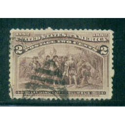 Used 231b 2c Landing of Columbus Almost Very Fine T1514
