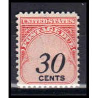 J98 30c Postage Due Barely Clears MNH KA0820
