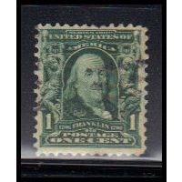Used 300 1c Benjamin Franklin Fine KA7274