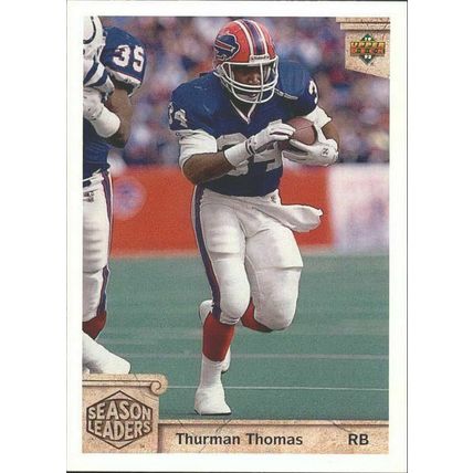 THURMAN THOMAS 1992 UPPER DECK # 309