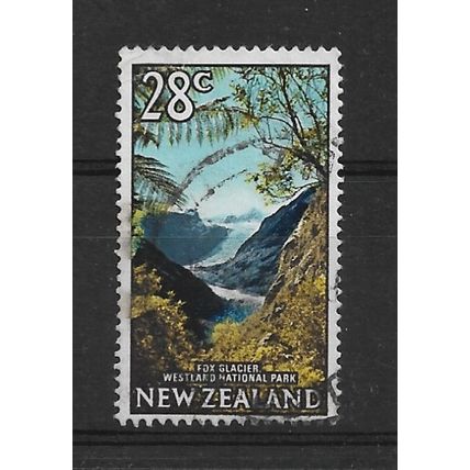 NZ.SG878 28c Fox Glacier,Westland National Park.Fine Used.Dec21a
