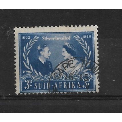 SouthAfrica.SG125 3d King George VI&Queen Elizabeth.Afrikaans Print.F/Used.May22