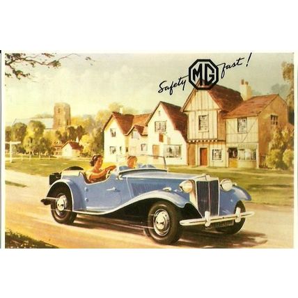 Advertising MG CARS Postcard (Mayfair BB 603)