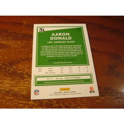 2020 Panini Donruss, 11-Cards, , AARON DONALD, Rams, #143